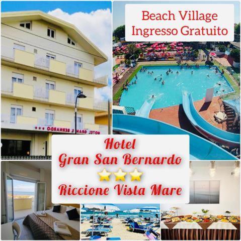 Hotel Gran San Bernardo - Riccione - Fronte Mare Con Cucina Esterno foto